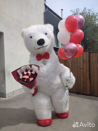 Белый мишка поздравление