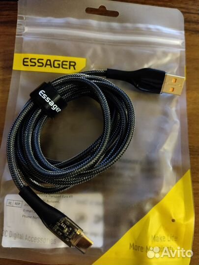 Кабель usb type c фирмы Essager