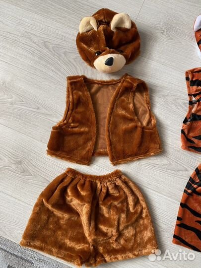 Костюмы медведь и тигр на 4-5 лет