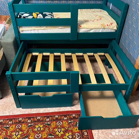 Выдвижная детская кровать