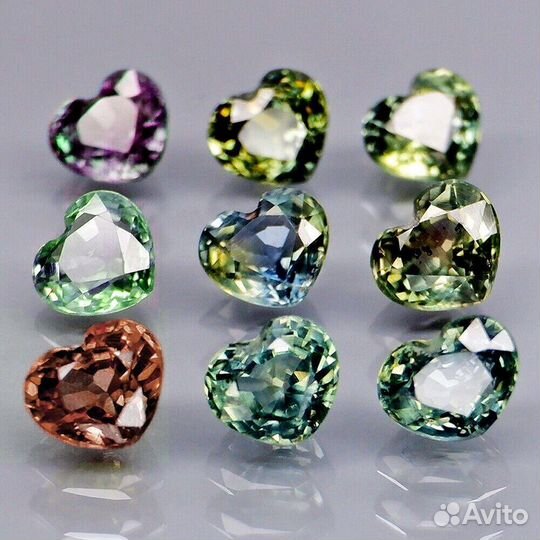 Сапфир натуральный 3,62Ct 4х4мм 9шт VVS Мозамбик