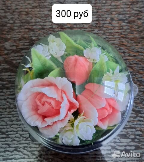 Цветы из мыла ручной работы