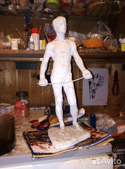 Скульптура. Гипс. Авторская работа. Высота 25см