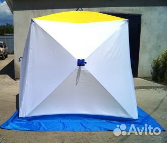 Палатка для зимней рыбалки куб 2 трехслойная