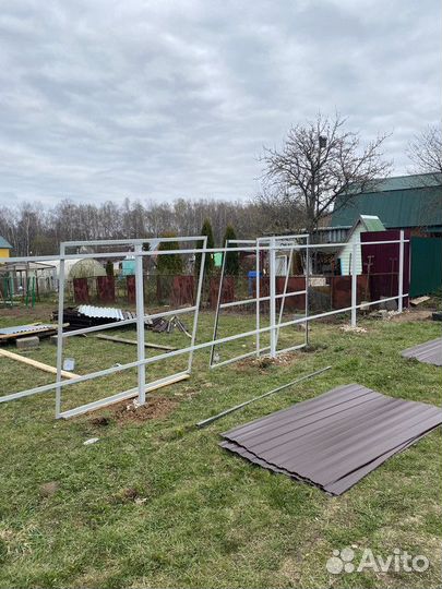 Заборы из профнастила / заборы / забор сетка 3D