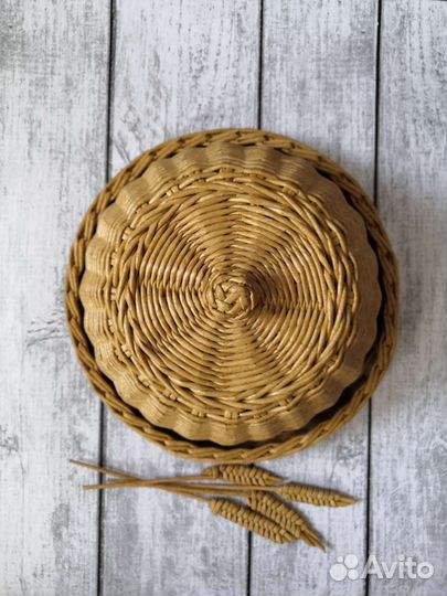 Хлебница, корзина плетеная