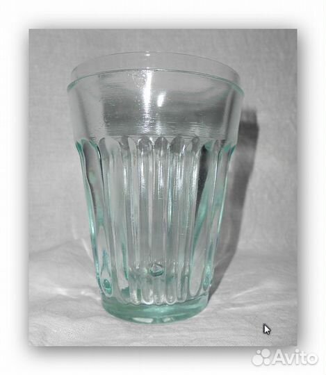 Стаканы Гранёные Зелёные Ранние советы 4шт
