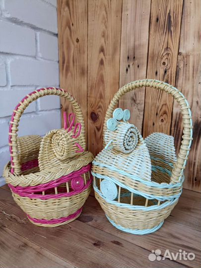 Корзина плетеная, декоративная-курочка