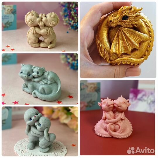 Силиконовые формы для мыла, гипса, свечей