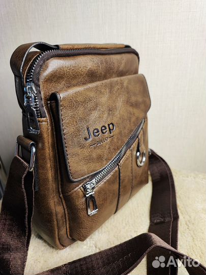 Мужская кожаная сумка новая