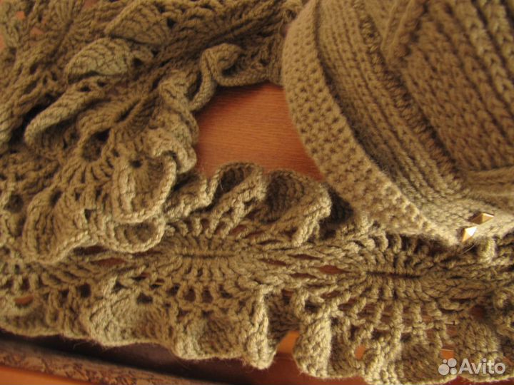 Шапка и шарф в комплекте (ручная работа )