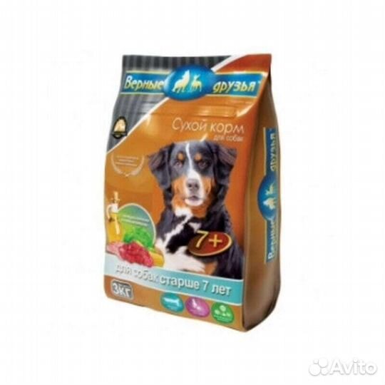 Верные друзья сухой д собак старше 7лет 3кг 14