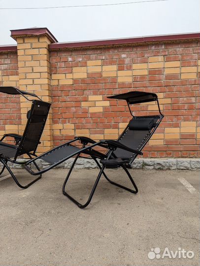 Кресло шезлонг 2 штуки комплект