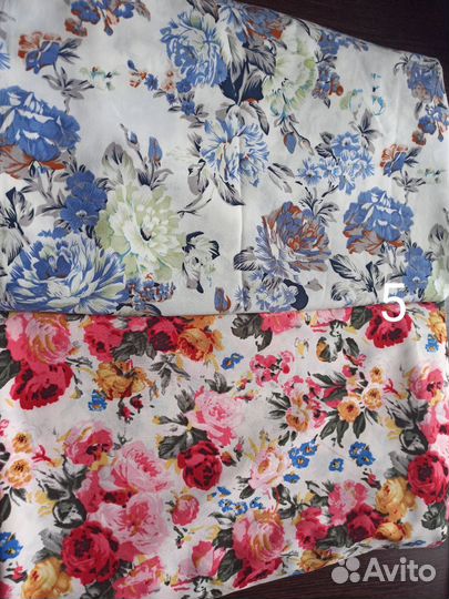 Много разных тканей, отрезы 3 м