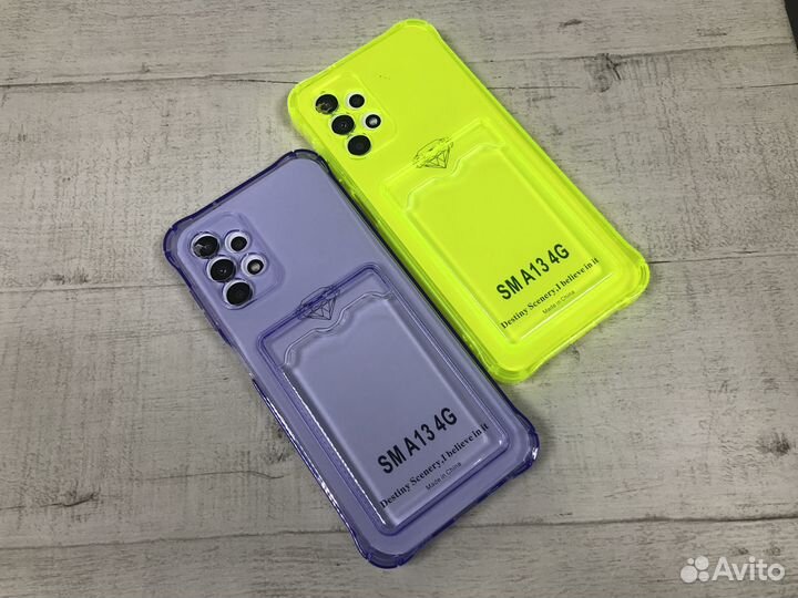 Силиконовый чехол Samsung Galaxy A13 c картой