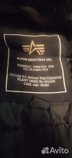 Парка мужская alpha industries
