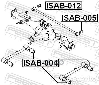 Сайлентблок тяги opel frontera B 98-04 зад.подв