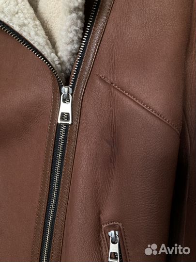 Дубленка женская зимняя авиатор