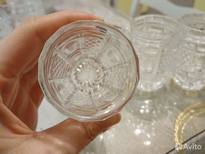 Хрустальные бокалы рюмки СССР
