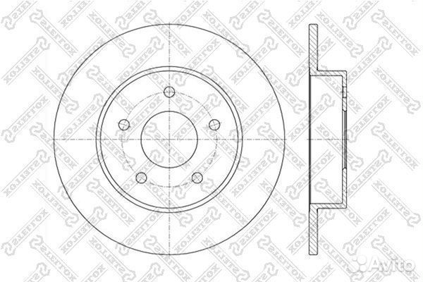 Тормозной диск stellox 6020-2257-SX невентилируемы