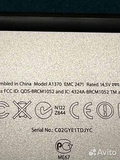 Macbook air 11 2011 a1370