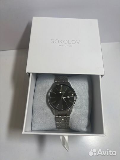 Мужские часы стальные sokolov