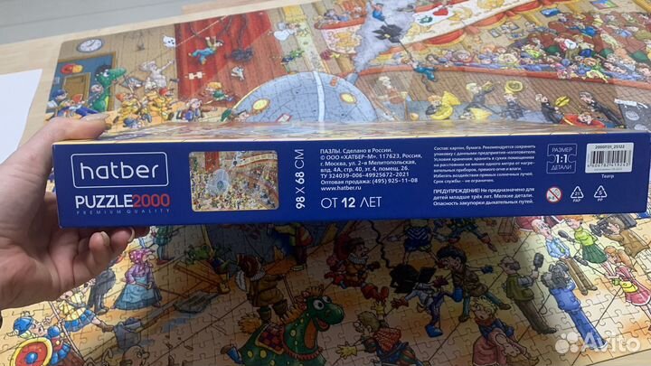 Пазлы hatber 2000