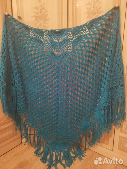 Шаль ручной работы, новая