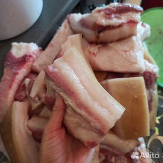 Сало соленое домашнее в вакуумной упаковке