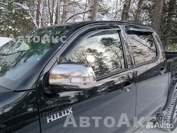 Дефлекторы окон на Toyota Hilux 2004-2015, Хайлюкс