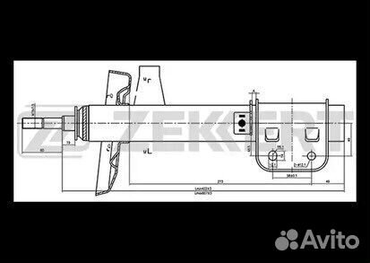 Амортизатор передний Opel Omega 1994-2003