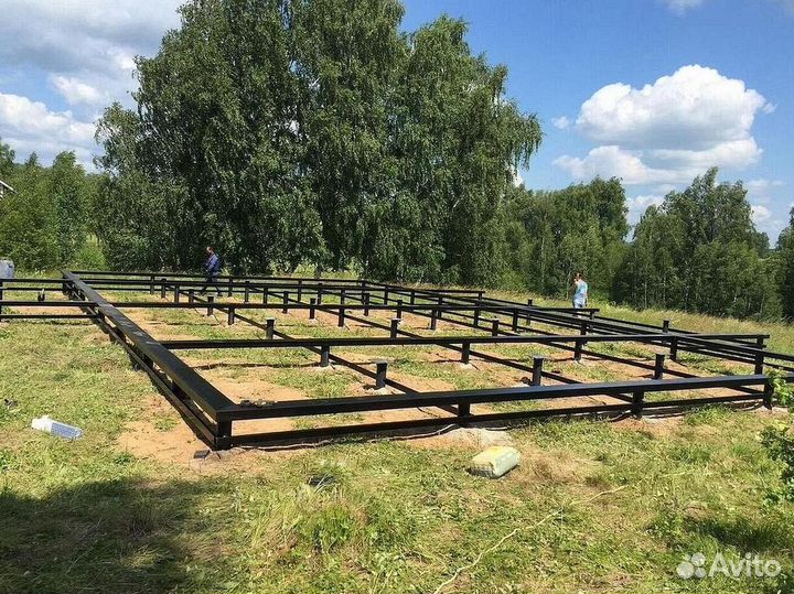 Винтовые сваи / монтаж