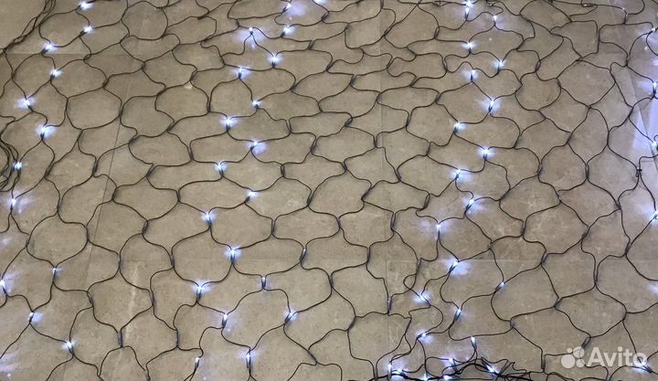 Гирлянда сетка светодиодная на окно