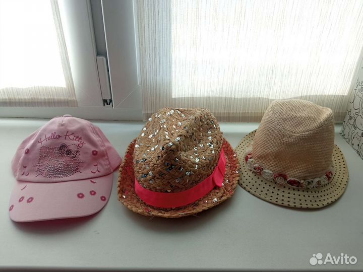 Шляпы и кепка для девочек 4-6 лет