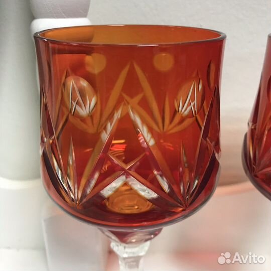 Бокал Цветной хрусталь