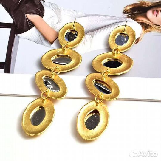 Роскошные длинные серьги