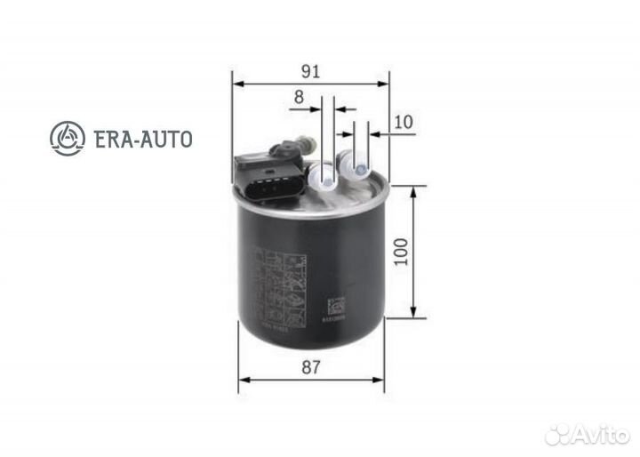 Bosch F 026 402 839 Дизельный топливный фильтр n2839