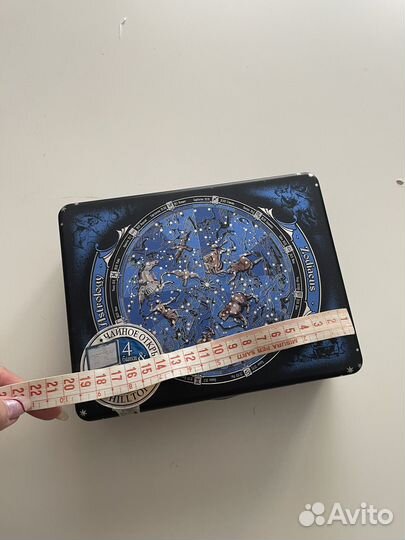 Коробка банка жестяная из под чая 20*16