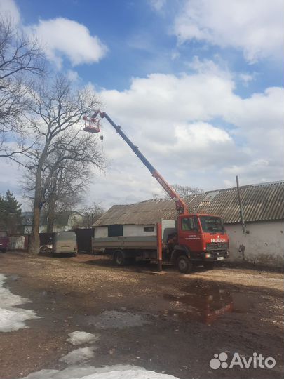 Услуги манипулятора эвакуатора монтажная корзина