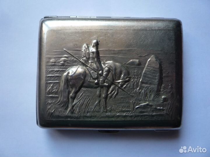 Портсигары СССР Парашютисты Богатырь у камня