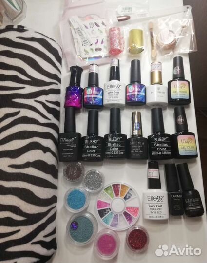 Набор для маникюра, гель-лаки термо