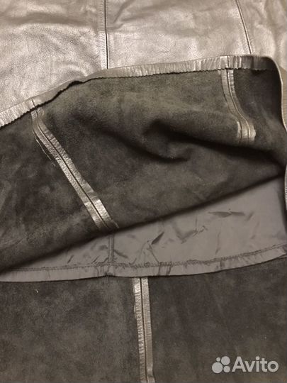 Юбка кожаная