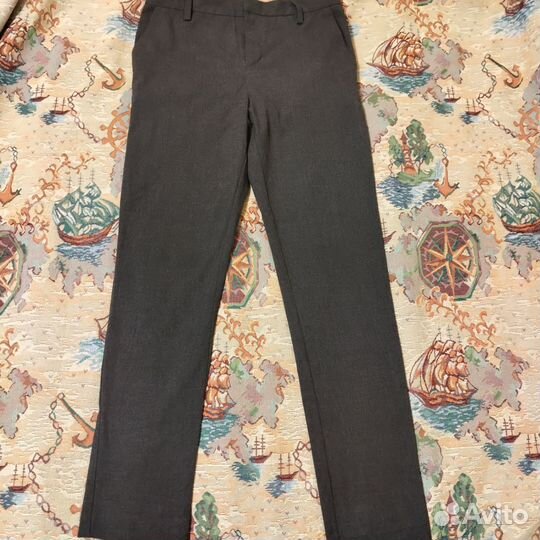 Брюки серые