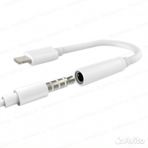 Переходник на наушники Apple Lightning — 3.5 mm