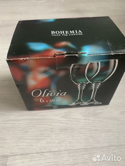 Рюмки Богемское стекло новые