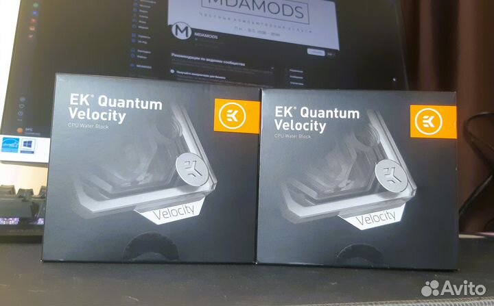 Водоблок EK quantum velocity D-RGB nickel+acetal