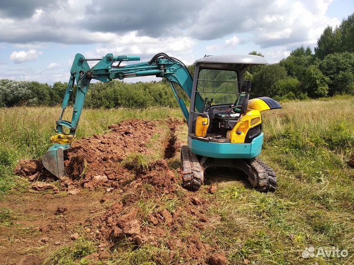 Услуги мини экскаватора ямобур и сваекрут
