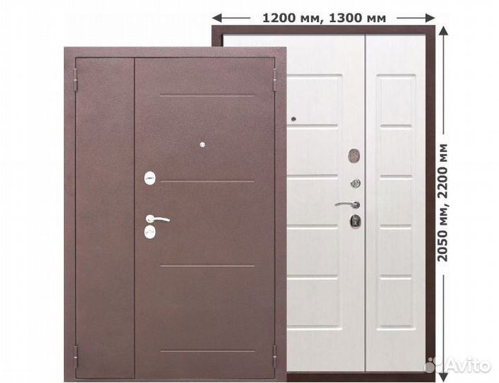 Двери входные двухстворчатые, производство