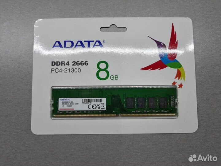 Оперативная память DDR4 8Gb PC4-21300 2666Mhz adat