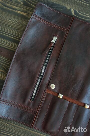 Кожаная скрутка для ножей